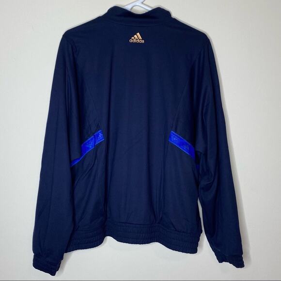 Adidas x Zoe Saldana Collection Track Jacket Coat Oversized Navy Blue Size XL - Picture 5 of 6
